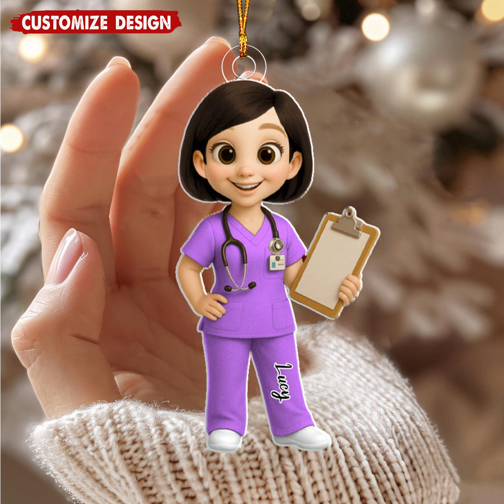 To My Favorite Nurse Personalized Christmas Ornament - Christmas Gift For Nurse
