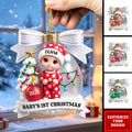 Personalized First Christmas Ornaments for Newborns - Baby's 1st Christmas Ornament
