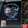 Personalized Forever In My Heart Car Window Decal Sticker
