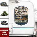 Custom Camper Sticker with Name & Location - Personalized Adventures RV Decal - Sleep Under The Stars