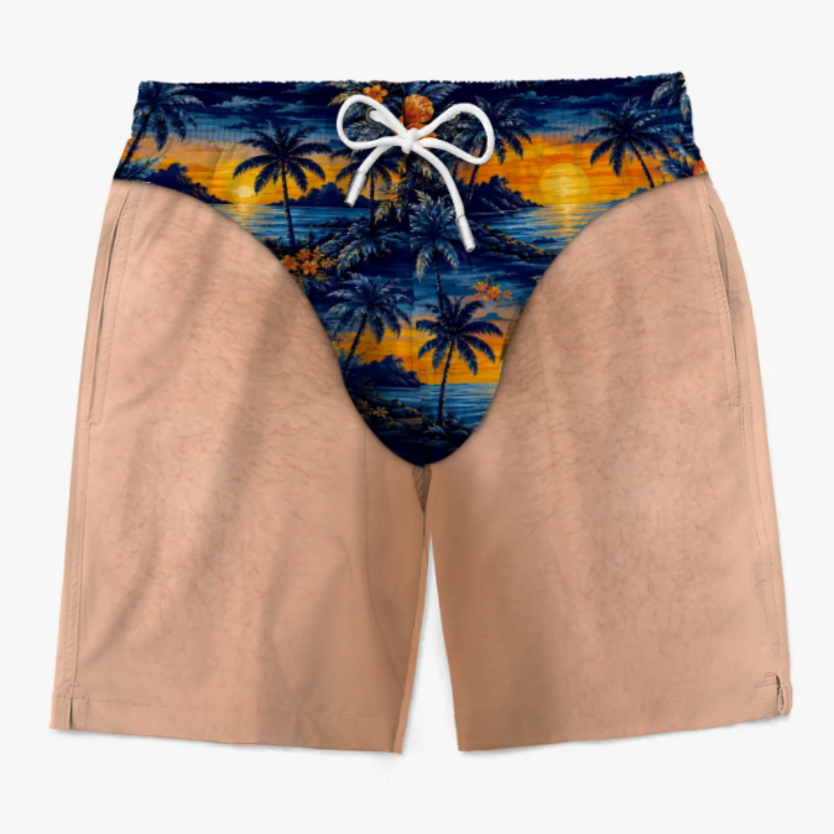 Personalized Funny Men Swim Trunks - Summer Vacation And Travel Gifts For Men - Looking Good Naturally