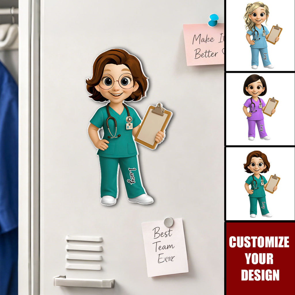 To My Favorite Nurse Personalized Acrylic Magnet - Locker Magnet For Nurse, Gift For Colleagues, Nurse Besties