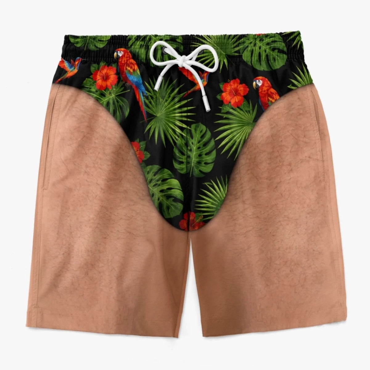 Personalized Funny Men Swim Trunks - Summer Vacation And Travel Gifts For Men - Looking Good Naturally