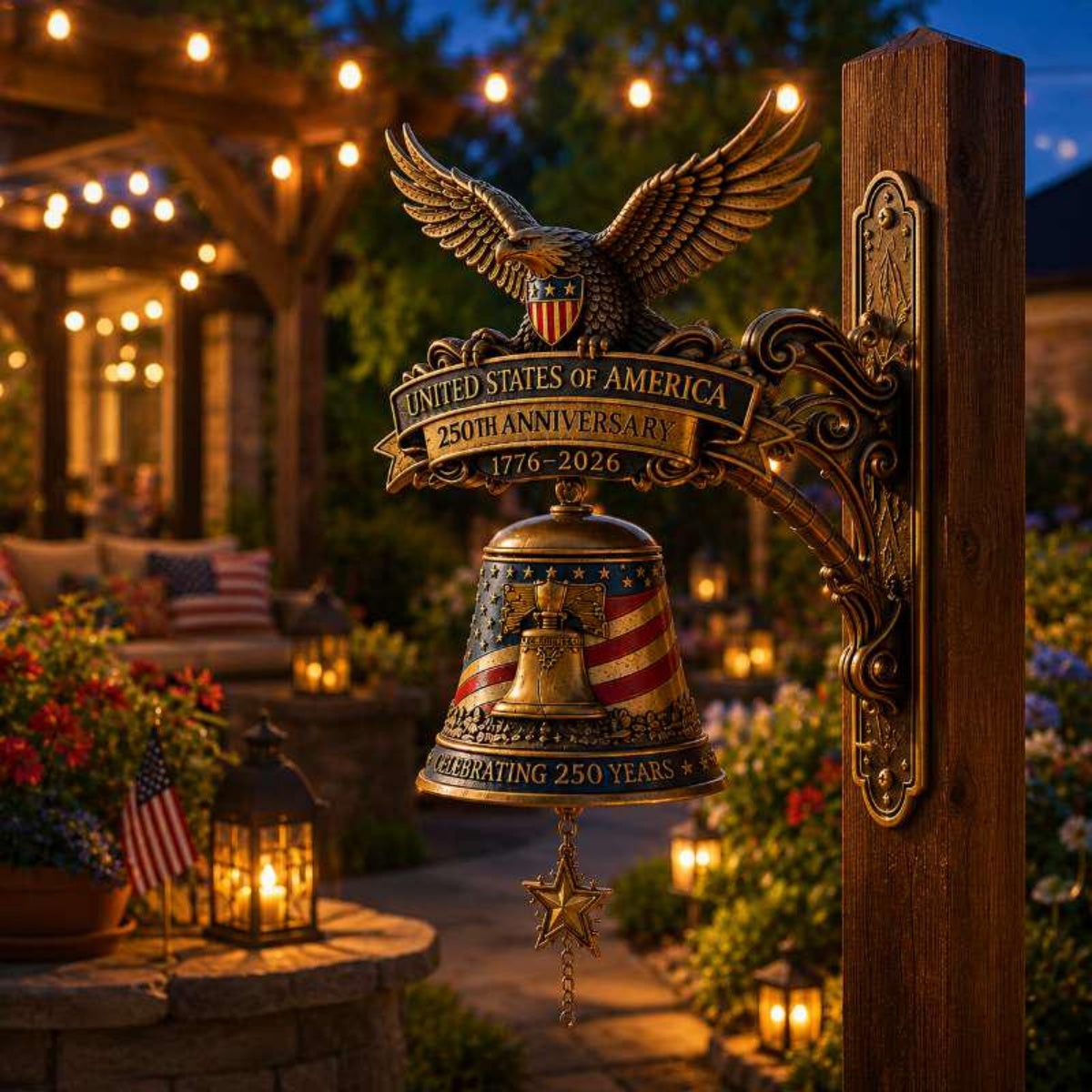 USA 250th Anniversary Door Bell - Independence Day Gift