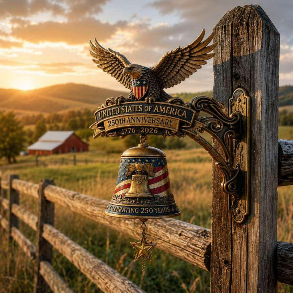 USA 250th Anniversary Door Bell, Patriotic Eagle Resin Doorbell